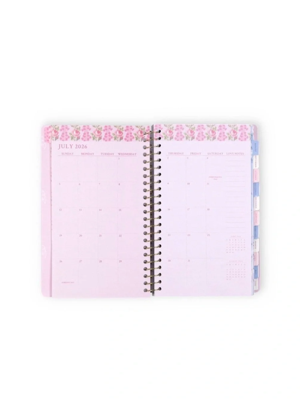 LoveShackFancy Pink Floral 2026-2027 Planner